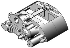 Суппорт тормозной KNORR SM7 правый для Мерседес Актрос MP4